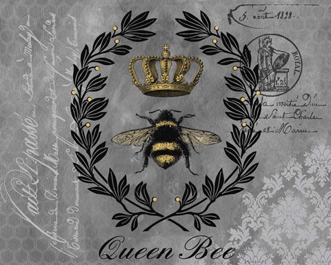 Framed Queen Bee-B Print