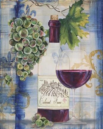 Framed Royal Wine I Print