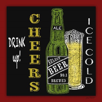 Framed Cheers Beer 1 Print
