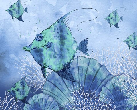 Framed Ocean Blues - A Print