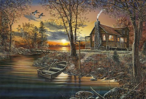 Framed As Night Falls Print