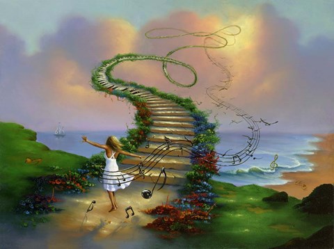 Framed Musical Dreamland Print