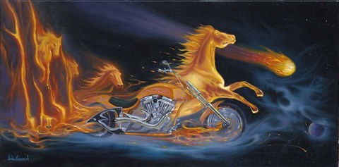 Framed Ride The Fury Print