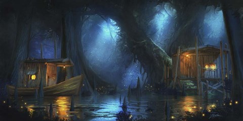 Framed Delights Of The Bayou Print