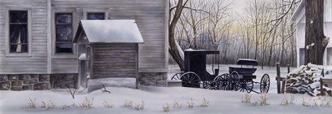 Framed Arrangement in Gray and Black Print