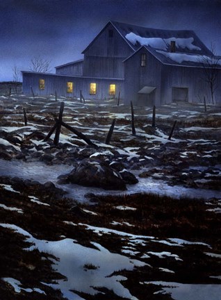 Framed Evening Mist Print