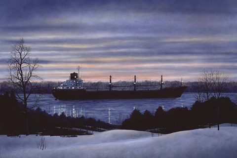 Framed Last Ship Out Print