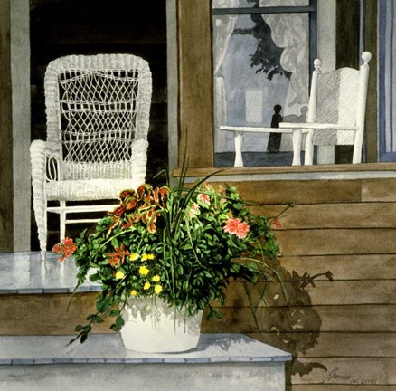 Framed Reflections of Summer Print