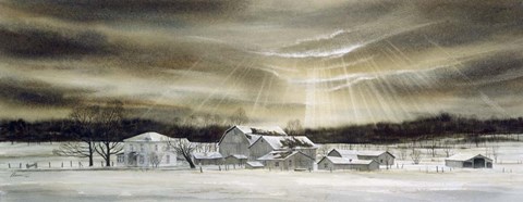 Framed Eye of Winter Print