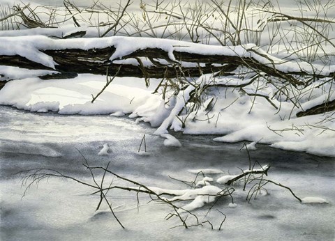 Framed Winter Walk Print
