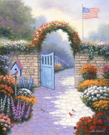 Framed Garden Splendor Print