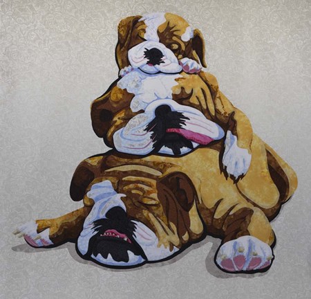 Framed Bulldogs Print