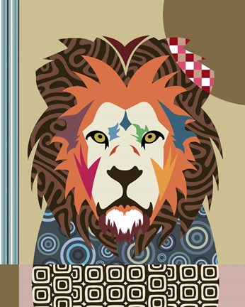 Framed Cecil The Lion Print