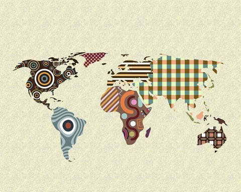 Framed World Map Print