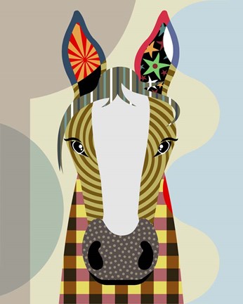 Framed Horse Play Print