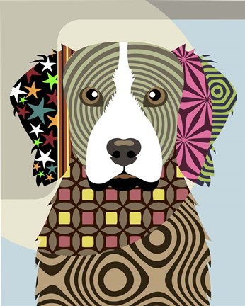 Framed Brittany Spaniel Print