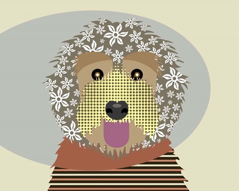 Framed Labradoodle Print