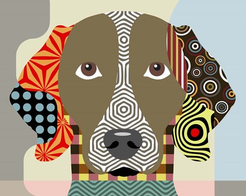 Framed Weimaraner Print