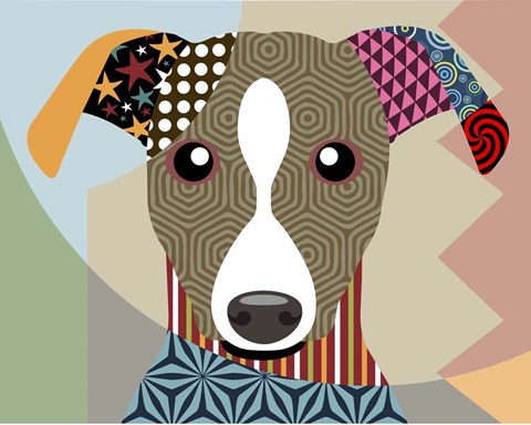 Framed Whippet Print