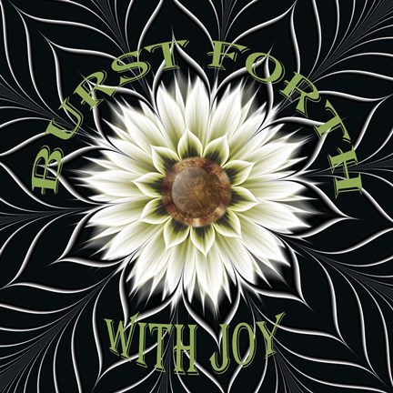 Framed Burst Forth With Joy Print