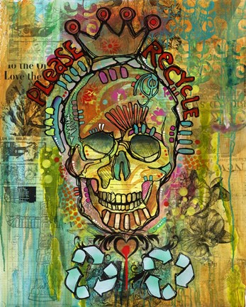 Framed Please Recycle Print