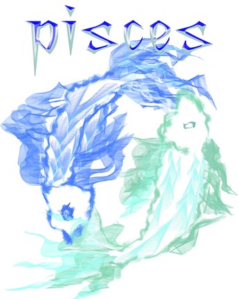 Framed Pisces 1 Print