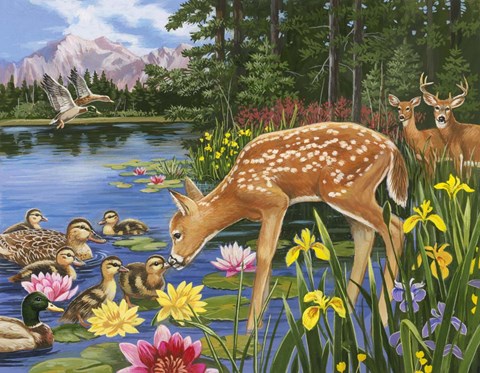 Framed Making New Friends Print