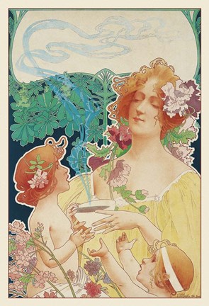 Framed Art Nouveau 2 Print