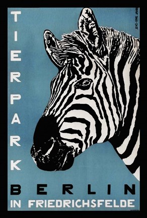 Framed Berlin Zoo Print