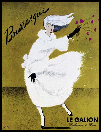 Framed Bourrasque-Eau Le Galion Print