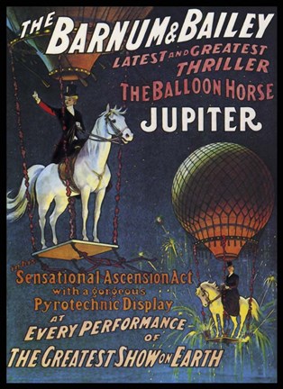 Framed Barnum &amp; Bailey Circus Print