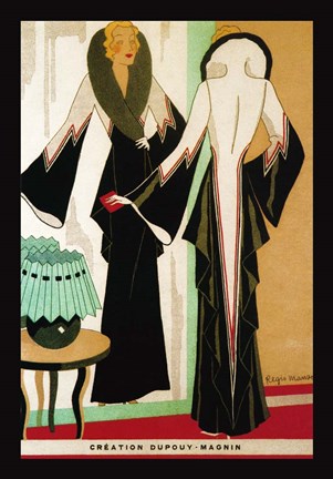 Framed Deco Fashion 1932 Print