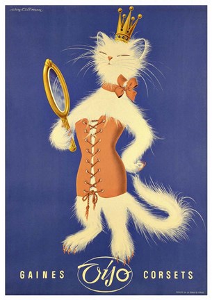 Framed Gaines Corsets Print