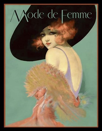 Framed Mode de Femme Print