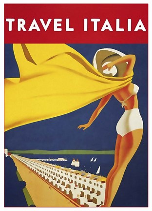 Framed Travel Italia Print