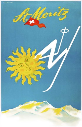 Framed St. Moritz Print