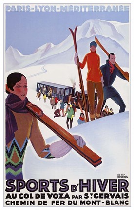 Framed Sports D&#39;Hiver Print