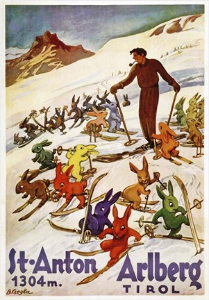 Framed St. Anton Tirol Print