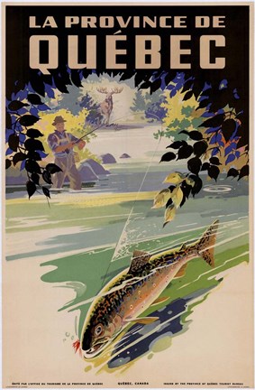 Framed La Province de Quebec Print