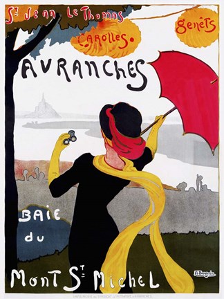 Framed Mont St. Michel Print