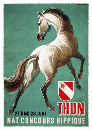 Framed Nat. Concours Hippique Print
