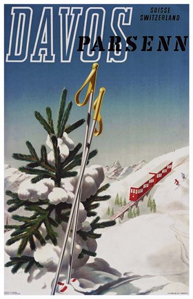 Framed Davos Parsenn Print