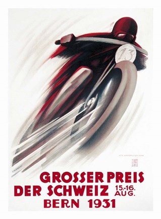 Framed Grosser Preis Bern 1931 Print