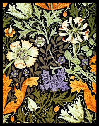 Framed Vintage Floral 19 Print