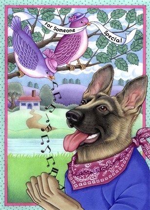 Framed Shepherd Music Print