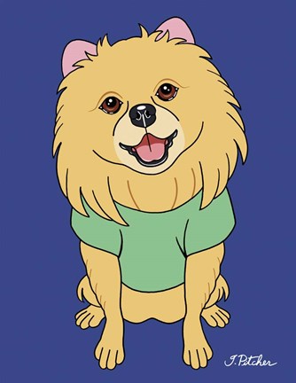 Framed Pomeranian Print