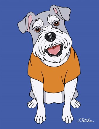 Framed Schnauzer Print