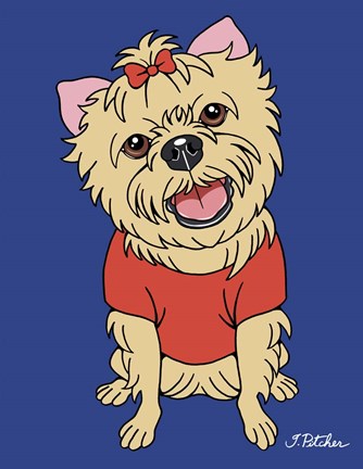 Framed Yorkshire Terrier Print