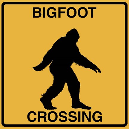 Framed Bigfoot Crossing Print