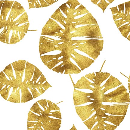 Framed Tropiques dores Print